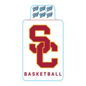 USC Trojans SC Interlock Basketball Sticker